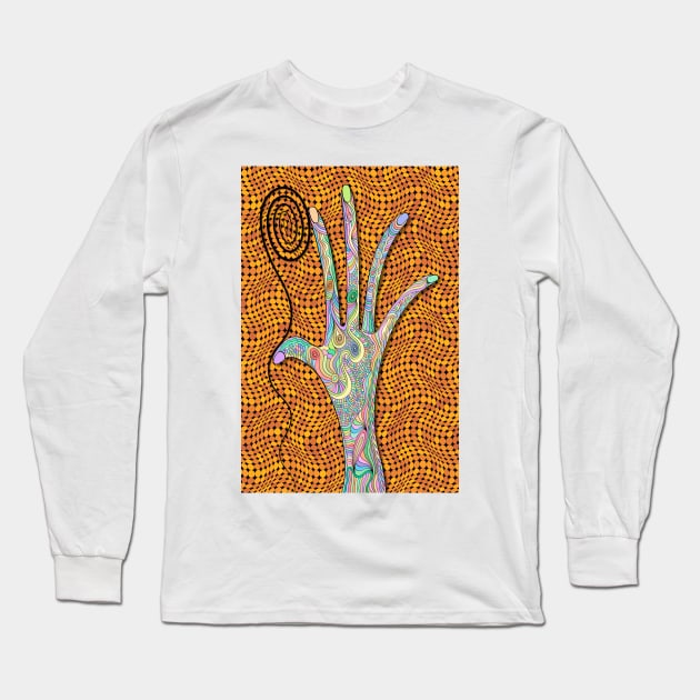 Finger Painting Long Sleeve T-Shirt by becky-titus